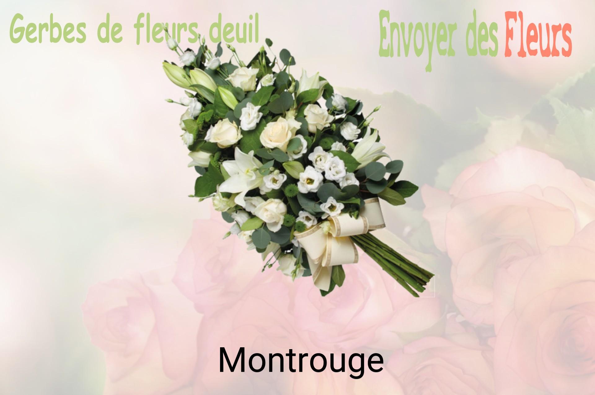 Gerbe de fleurs de deuil livrée à Montrouge